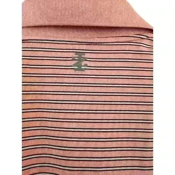 Izod Golf Shirt Mens XL Performance Polo Stretch Multicolor Striped Logo EUC - Picture 7 of 12